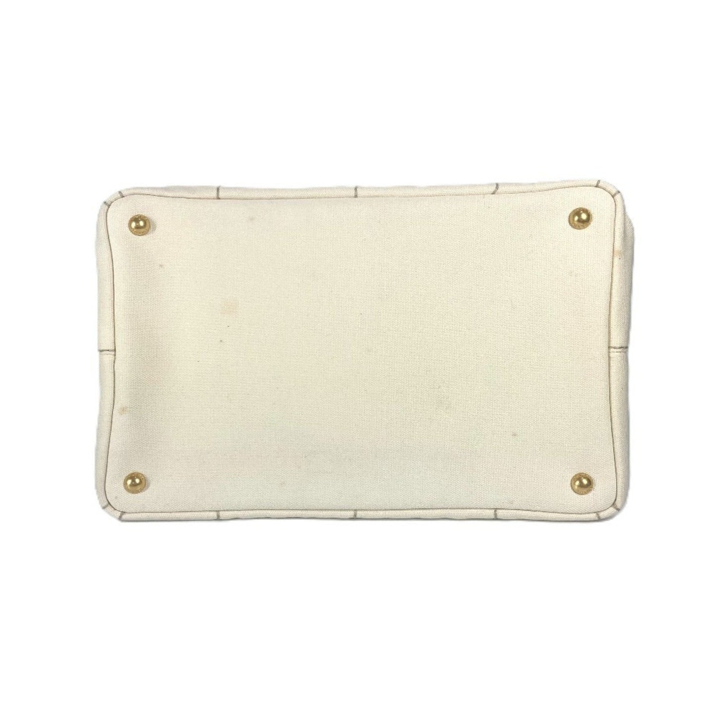 Prada White Canvas Canapa