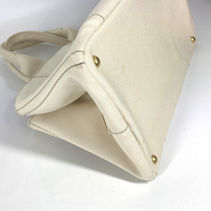 Prada White Canvas Canapa