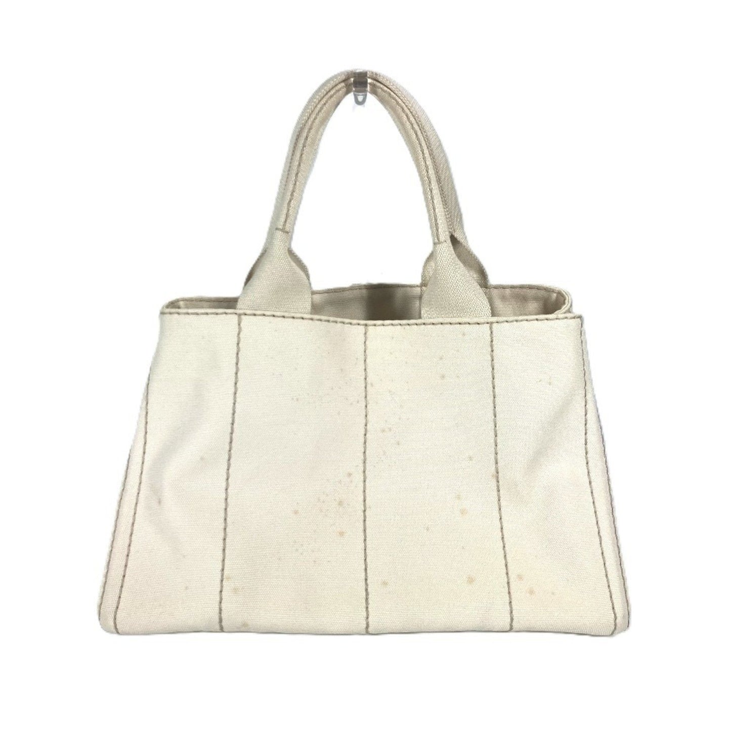 Prada White Canvas Canapa