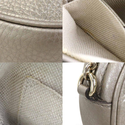 Gucci Gold Leather Interlocking G