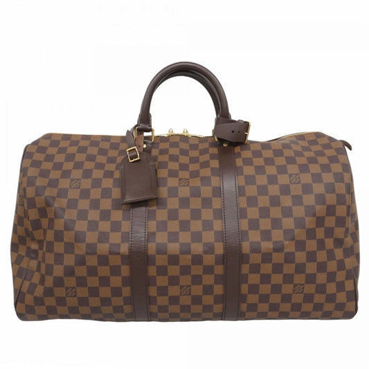 Louis Vuitton Brown Canvas Keepall 50