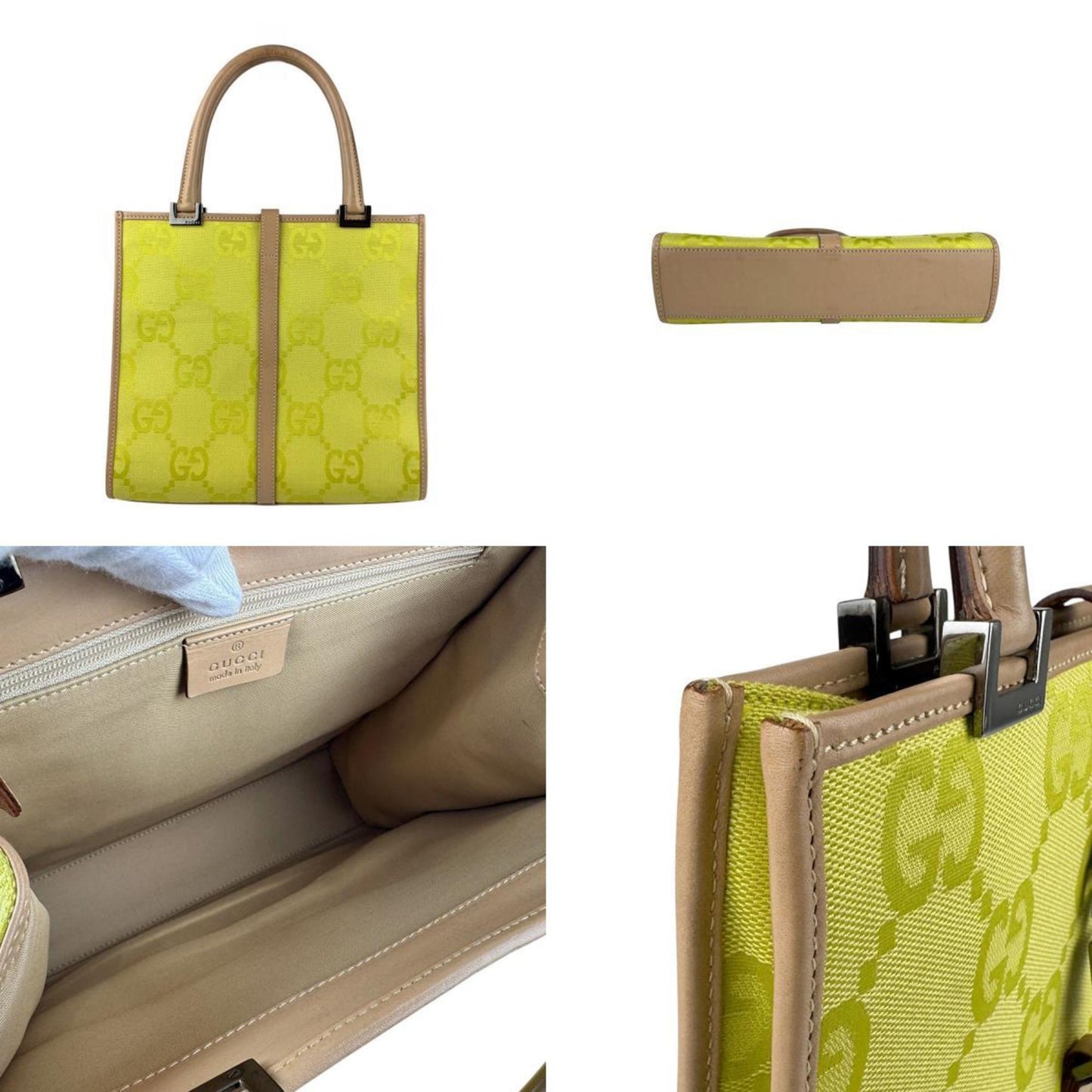 Gucci Green Canvas Jackie Vintage