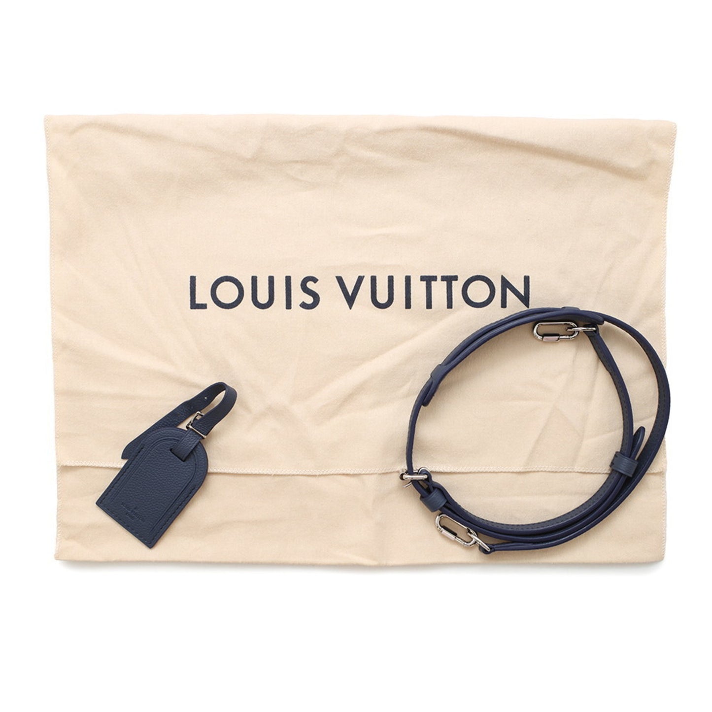Louis Vuitton Blue Canvas Sac Plat
