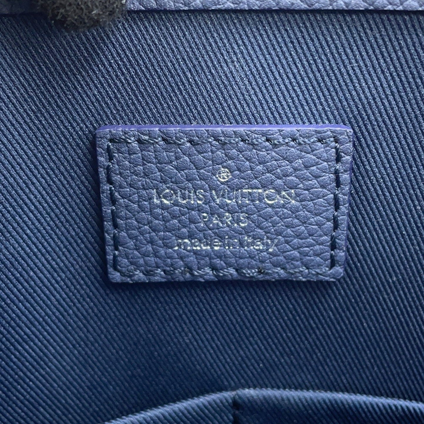 Louis Vuitton Blue Canvas Sac Plat