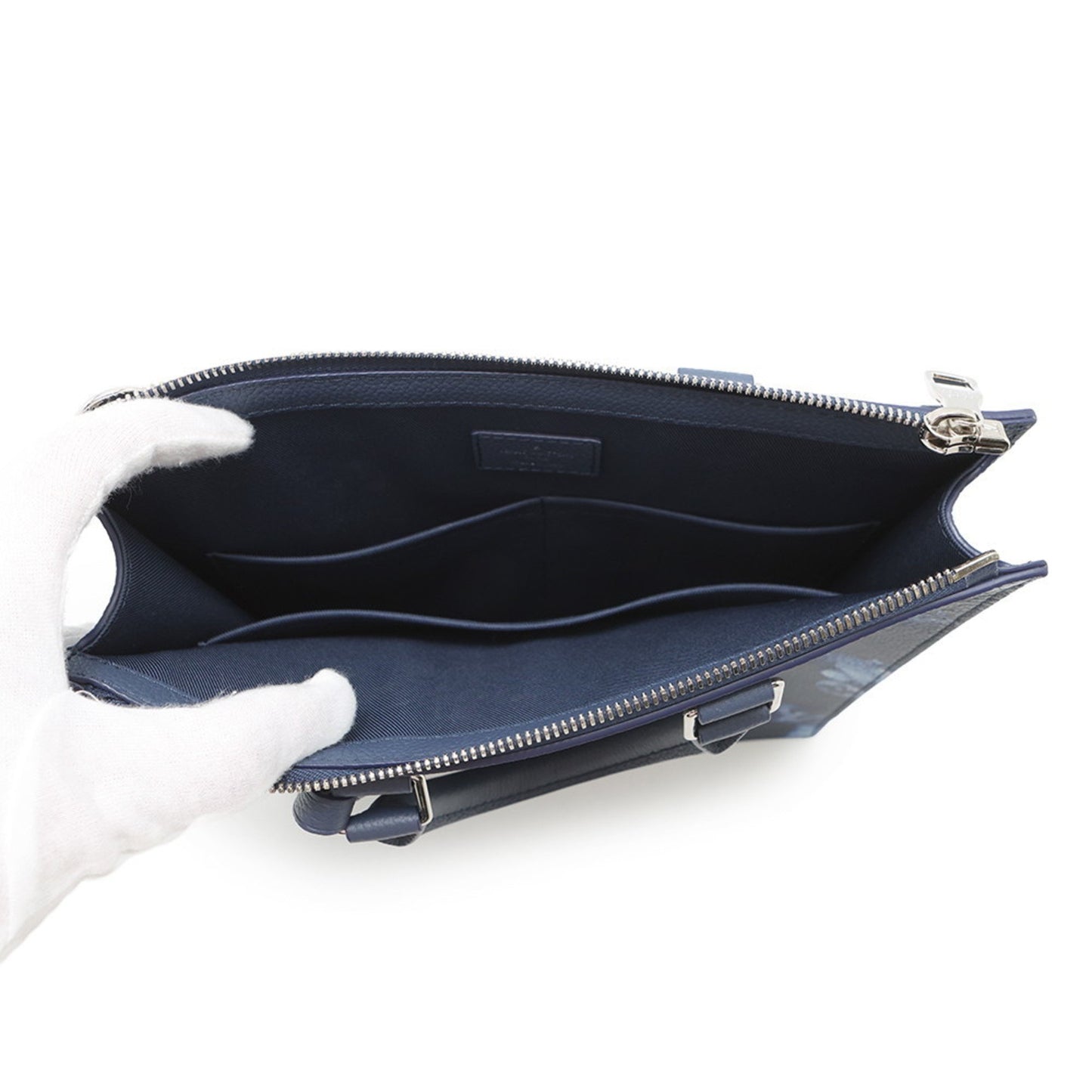Louis Vuitton Blue Canvas Sac Plat