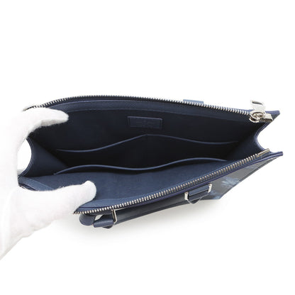 Louis Vuitton Blue Canvas Sac Plat