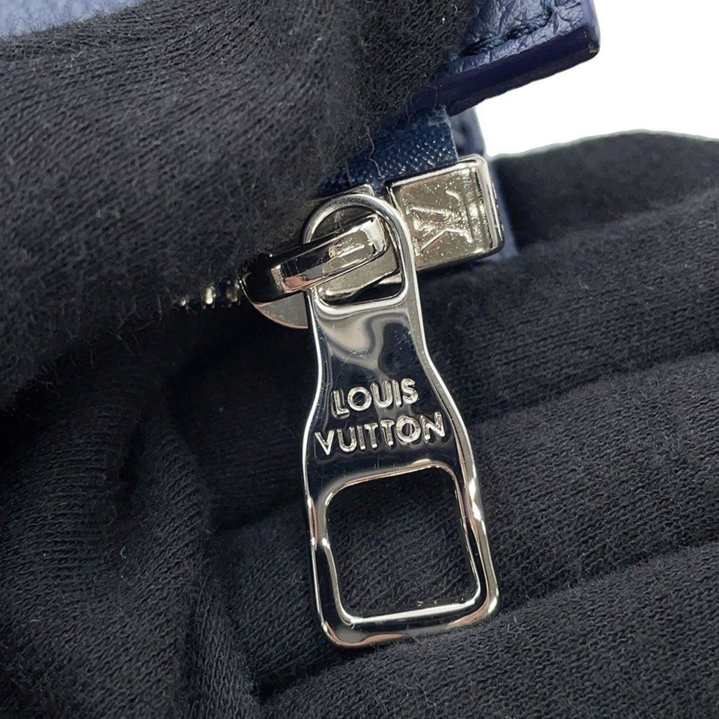 Louis Vuitton Blue Canvas Sac Plat