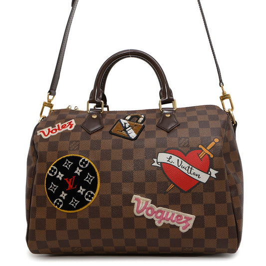 Louis Vuitton Brown Canvas Speedy Bandoulière 30