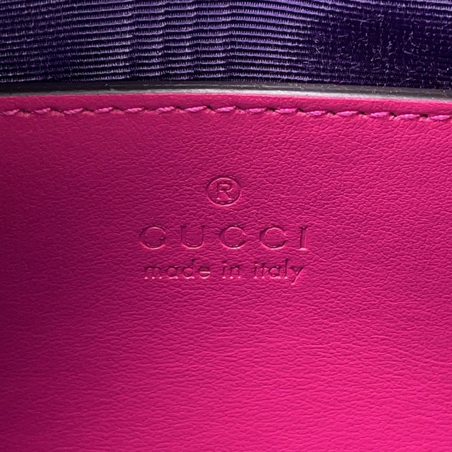 Gucci Pink Nylon Gg Matelassé