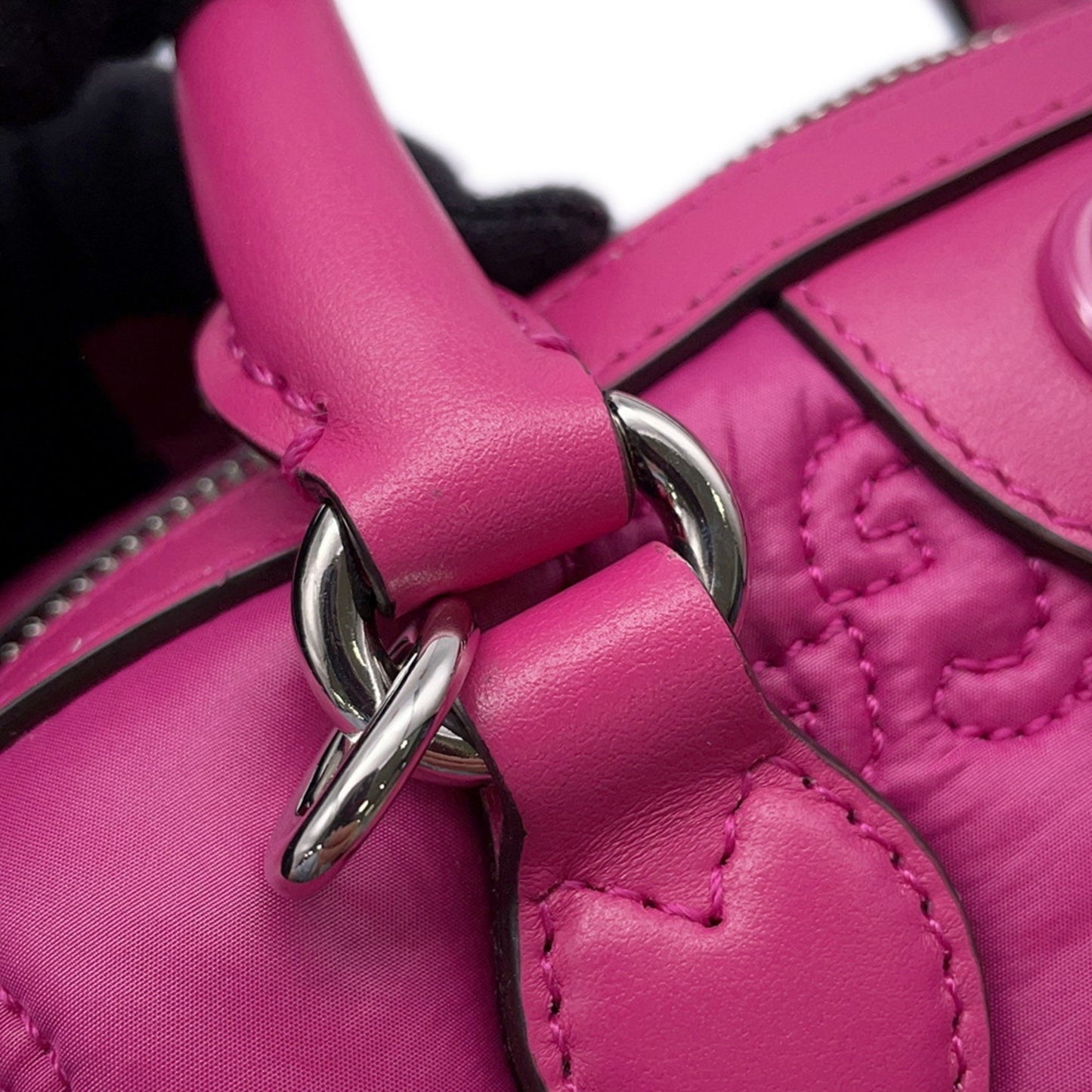 Gucci Pink Nylon Gg Matelassé