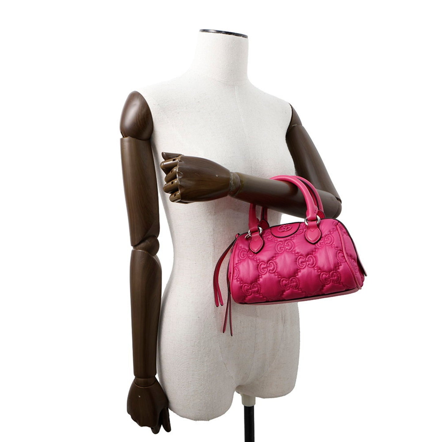 Gucci Pink Nylon Gg Matelassé