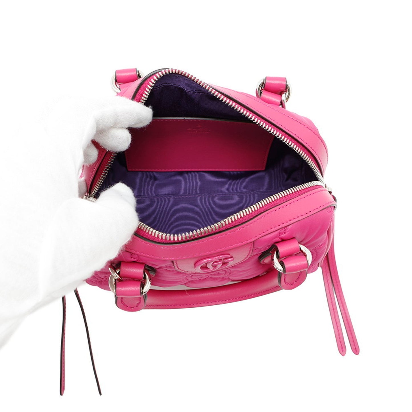 Gucci Pink Nylon Gg Matelassé