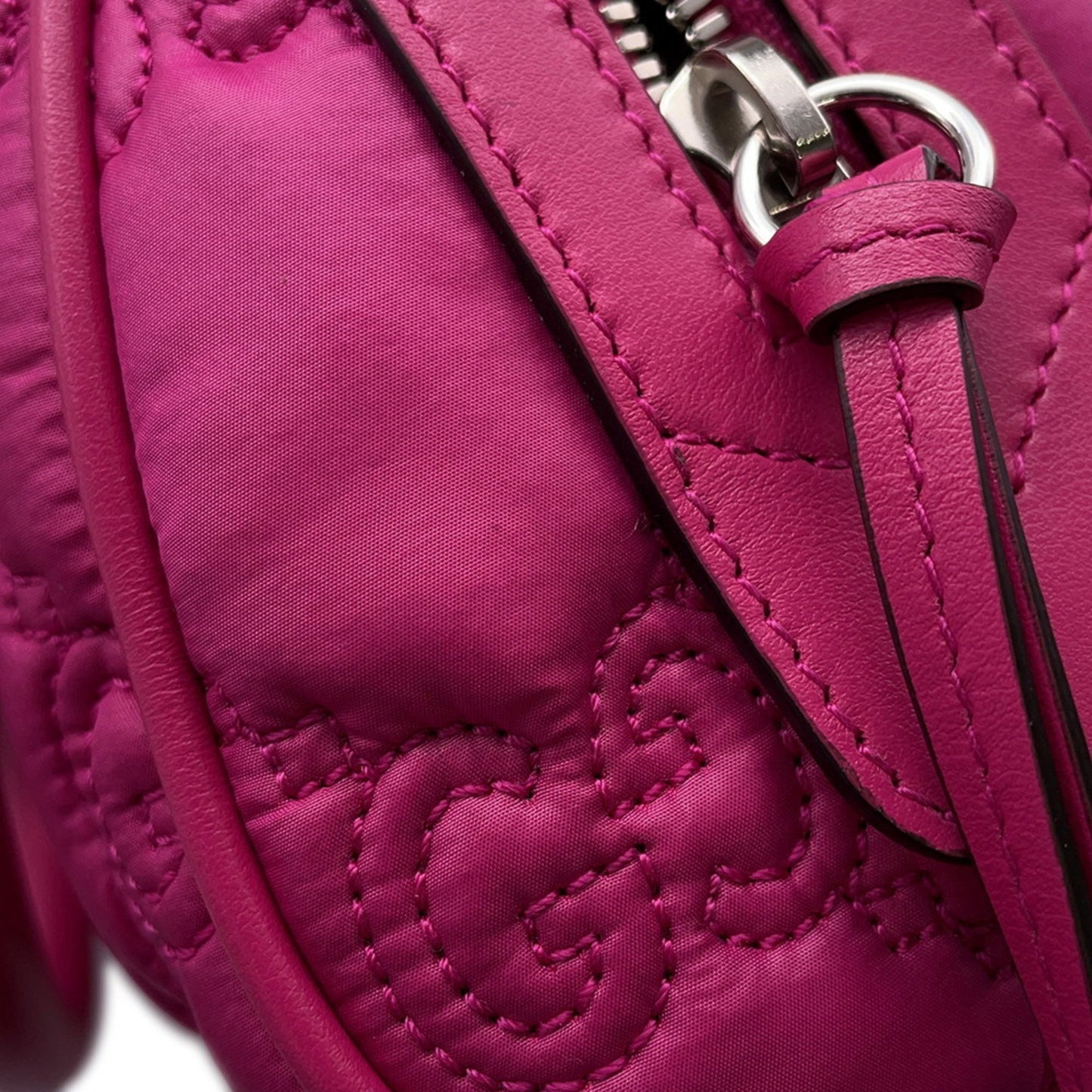 Gucci Pink Nylon Gg Matelassé