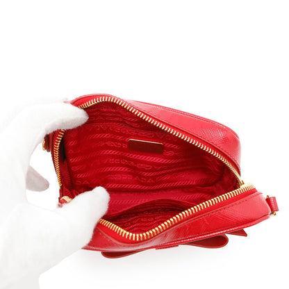 Prada Red Leather Ribbon