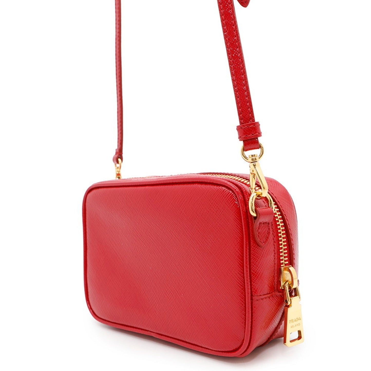 Prada Red Leather Ribbon