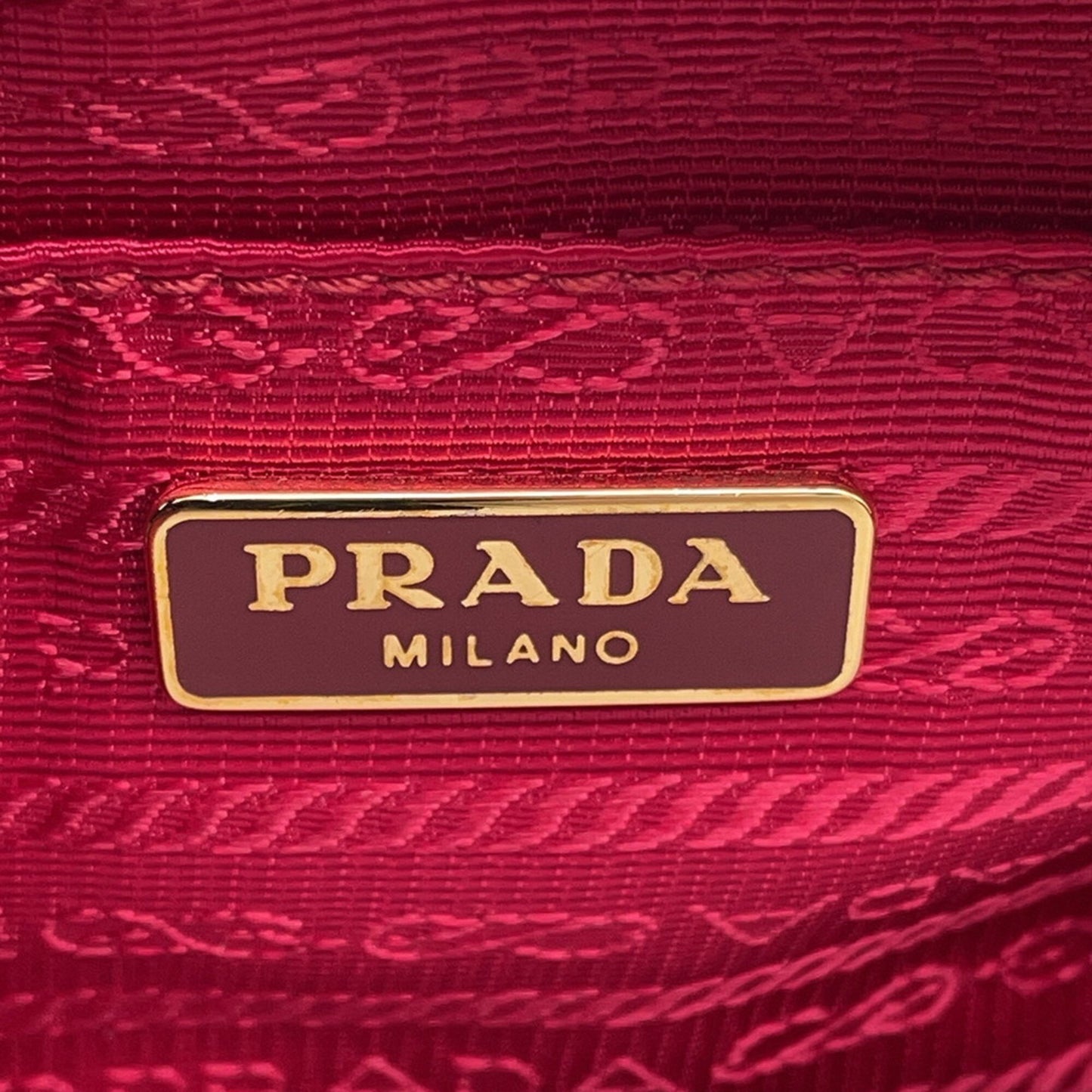 Prada Red Leather Ribbon
