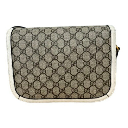 Gucci Brown Canvas Horsebit