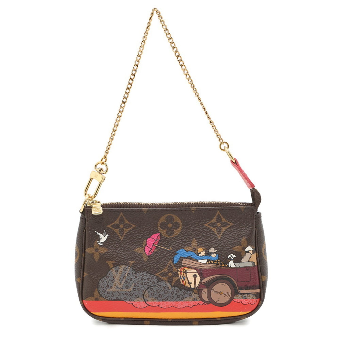 Louis Vuitton Brown Canvas Mini Pochette Accessoires