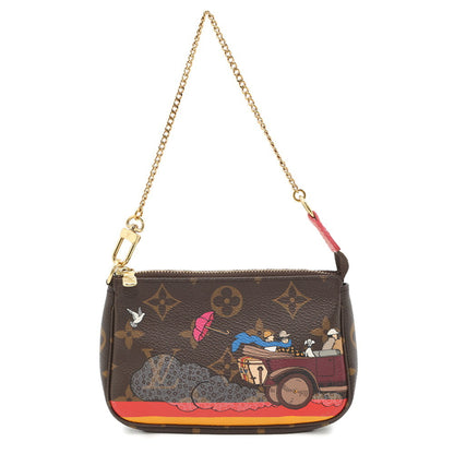 Louis Vuitton Brown Canvas Mini Pochette Accessoires