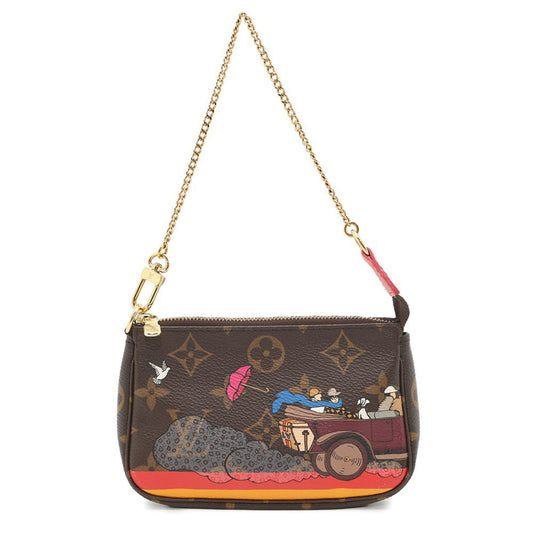 Louis Vuitton Brown Canvas Mini Pochette Accessoires