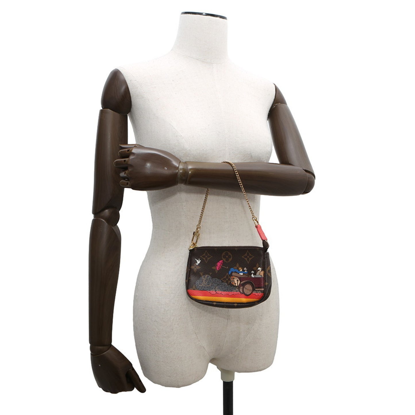 Louis Vuitton Brown Canvas Mini Pochette Accessoires