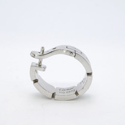 Cartier Silver White Gold Tank Française