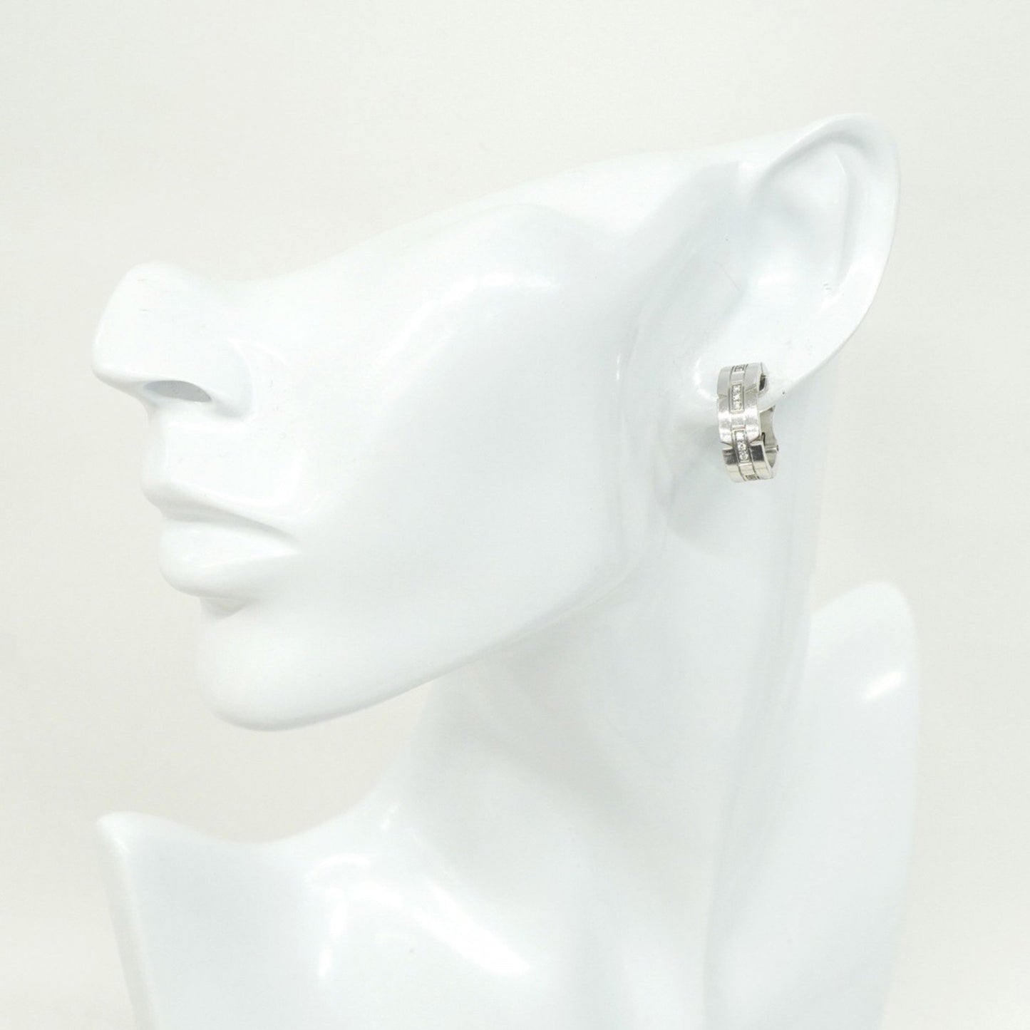 Cartier Silver White Gold Tank Française