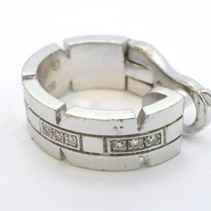 Cartier Silver White Gold Tank Française