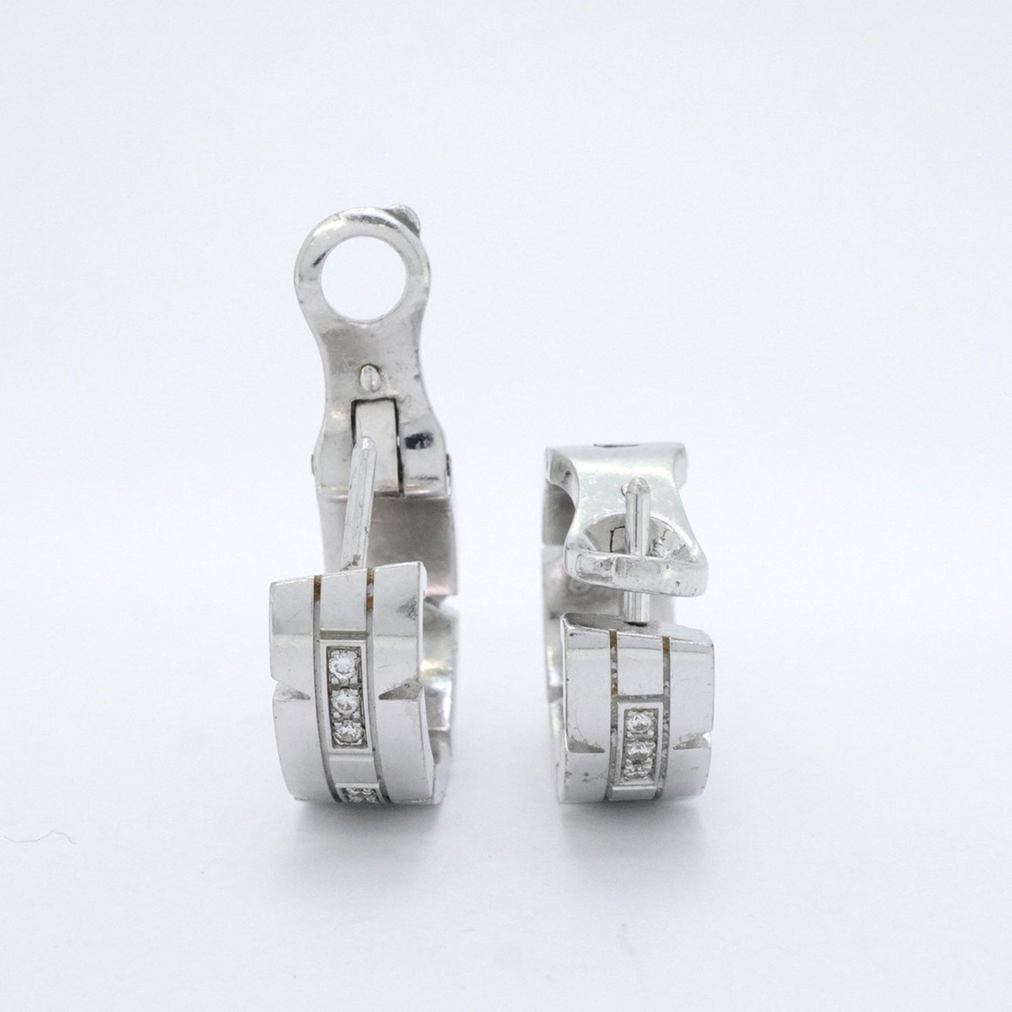 Cartier Silver White Gold Tank Française