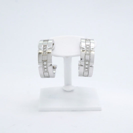 Cartier Silver White Gold Tank Française