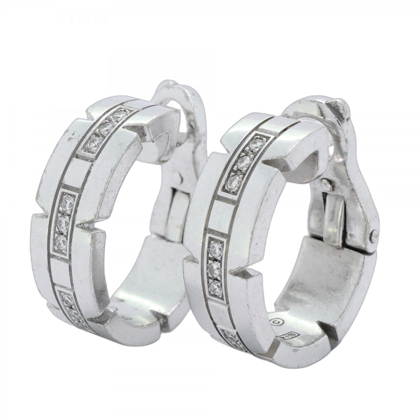 Cartier Silver White Gold Tank Française
