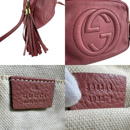 Gucci Pink Leather Interlocking G