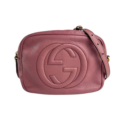 Gucci Pink Leather Interlocking G