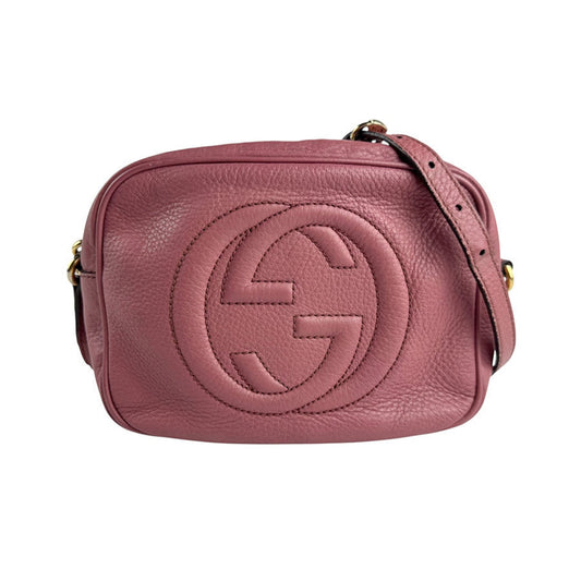 Gucci Pink Leather Interlocking G