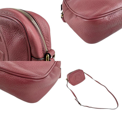 Gucci Pink Leather Interlocking G