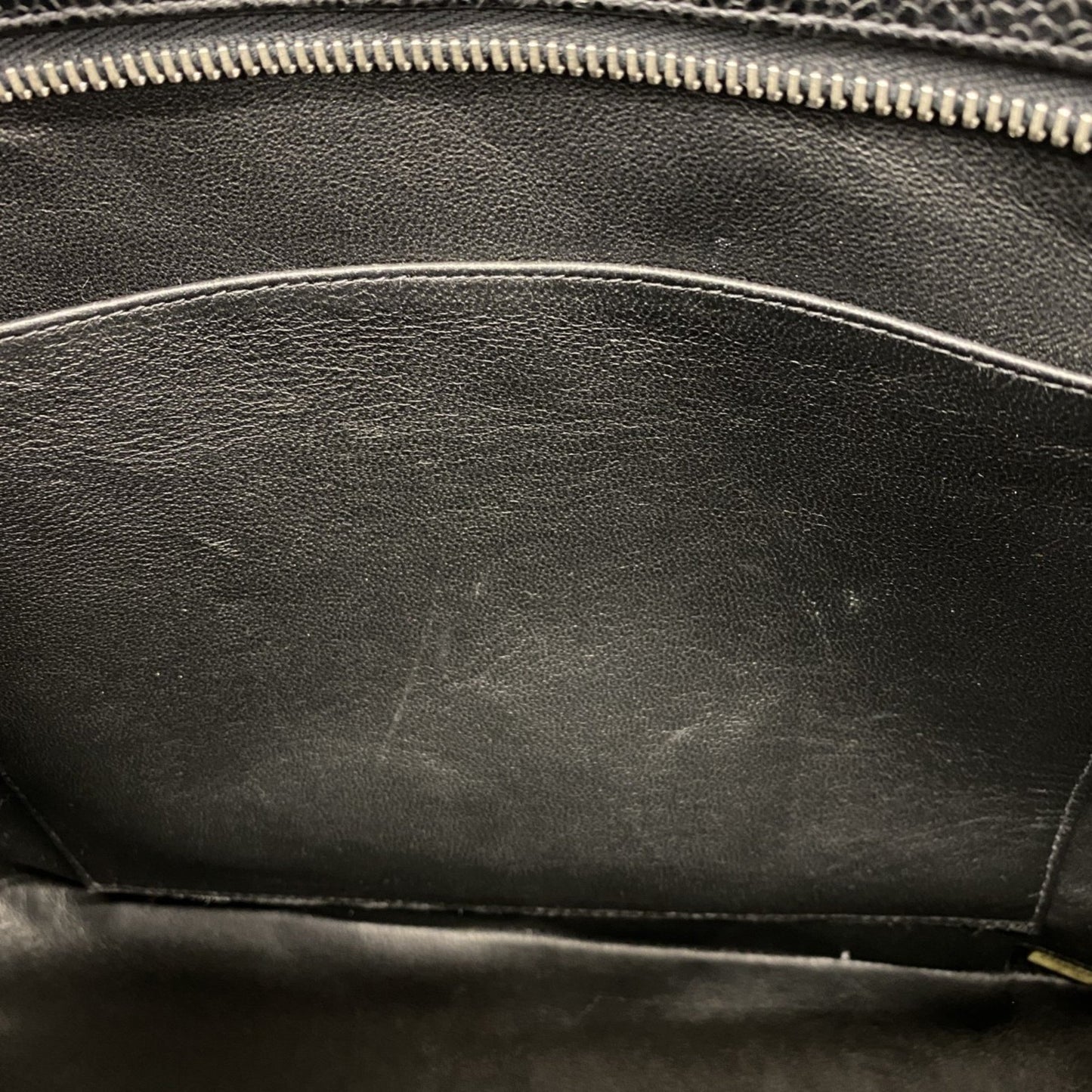 Chanel Black Leather Medaillon