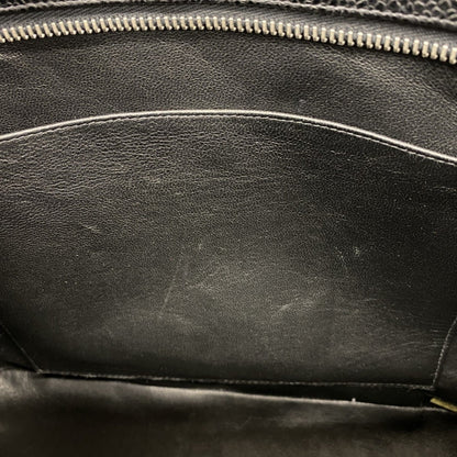 Chanel Black Leather Medaillon