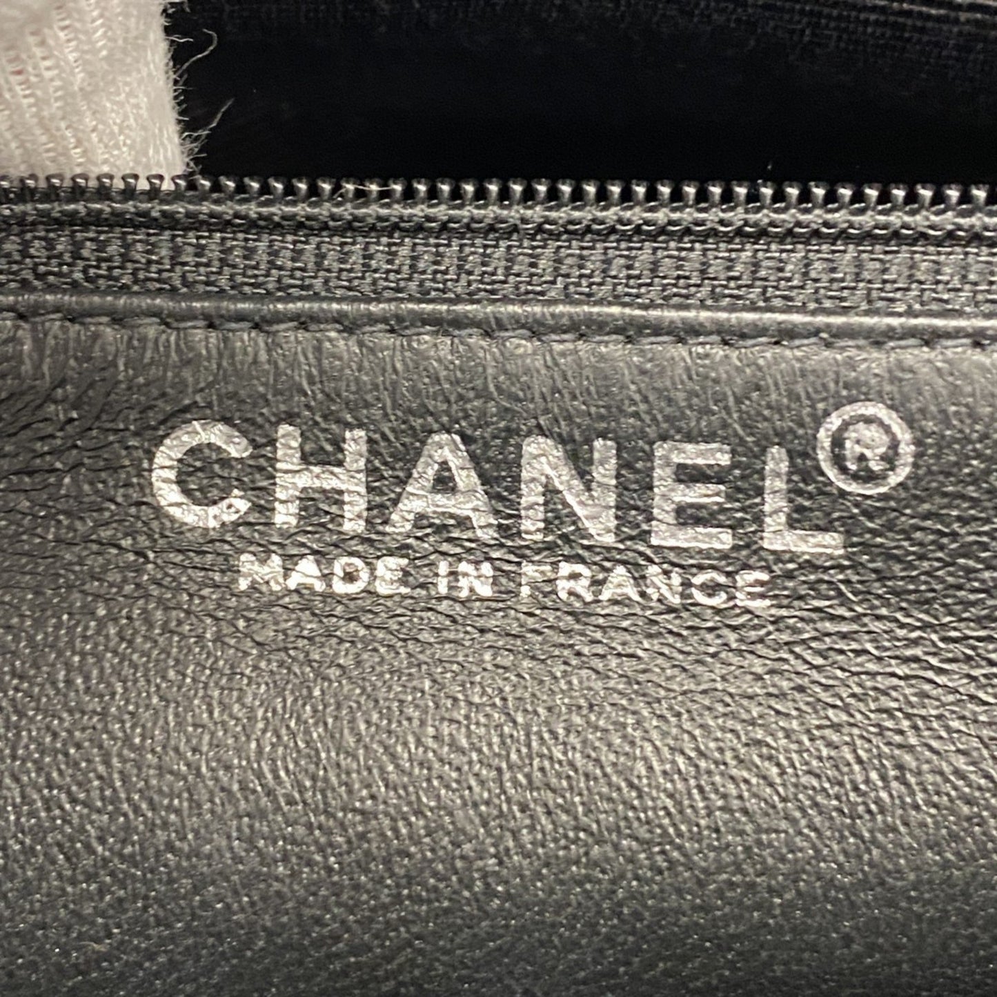 Chanel Black Leather Medaillon