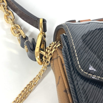 Louis Vuitton Black Leather Metis