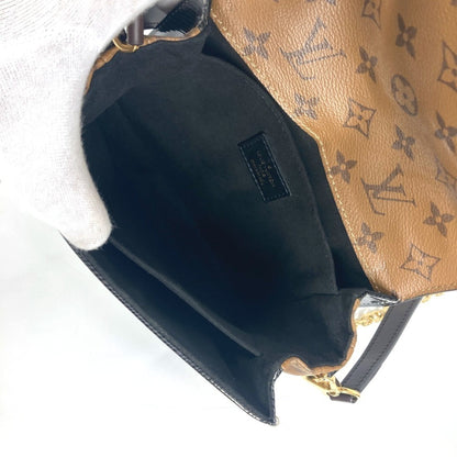Louis Vuitton Black Leather Metis