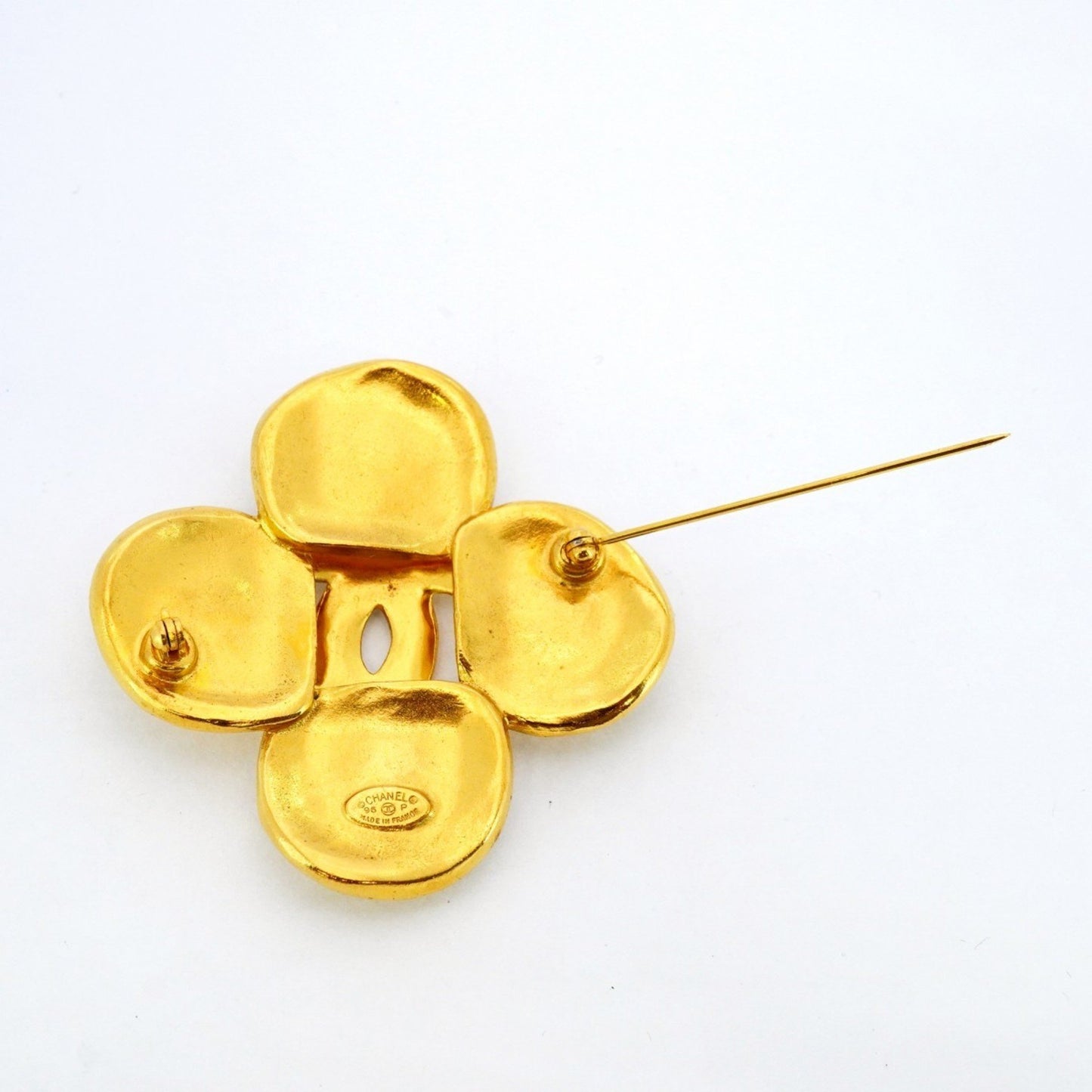 Chanel Gold Gold Plated Coco Mark