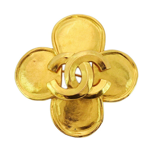 Chanel Gold Gold Plated Coco Mark