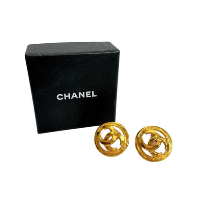 Chanel Gold Gold Plated Coco Mark