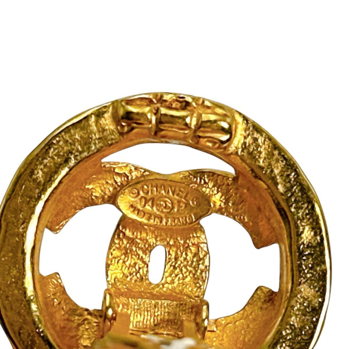 Chanel Gold Gold Plated Coco Mark