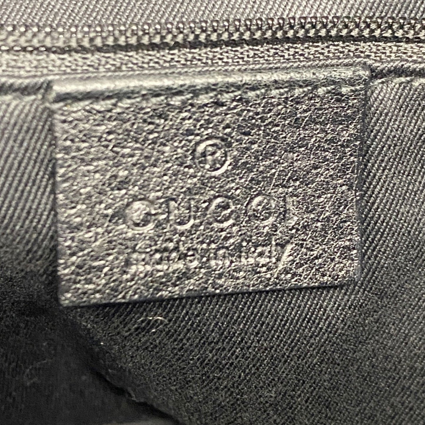 Gucci Black Canvas Hobo