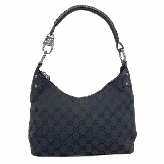 Gucci Black Canvas Hobo