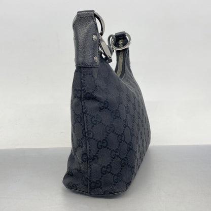 Gucci Black Canvas Hobo