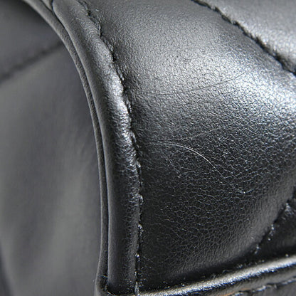 Chanel Black Leather Petite Shopping Tote