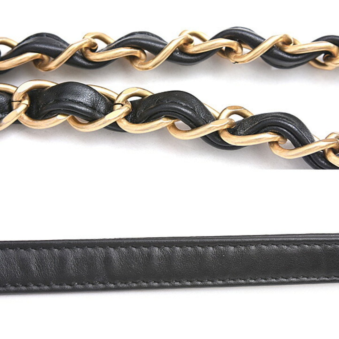 Chanel Black Leather Petite Shopping Tote