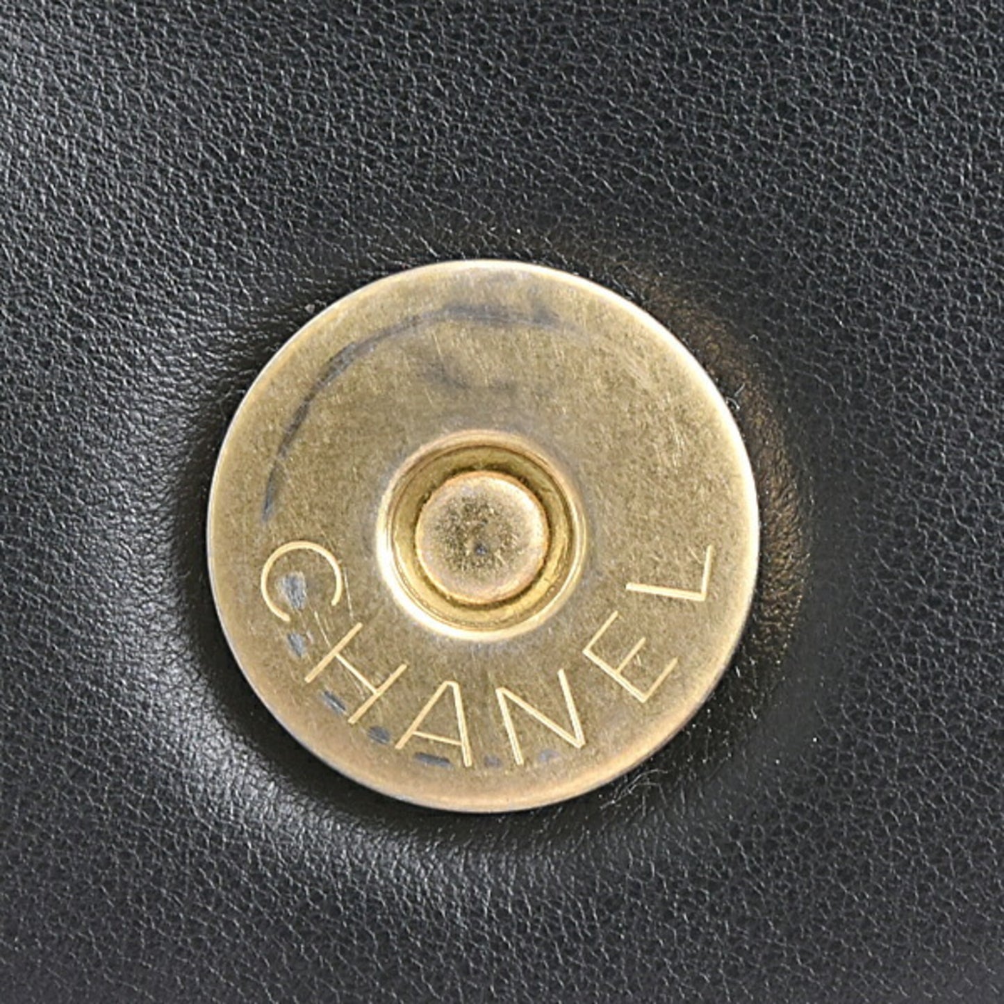 Chanel Black Leather Petite Shopping Tote